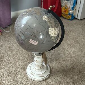 Rotating world globe
